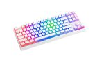 Modecom, Volcano Lanparty, Pudding Edition, klawiatura mechaniczna, biała RGB, niebieski przełącznik