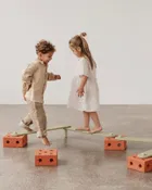 Modu, Balance Track, zestaw z deskami aktywizującymi, Burnt Orange/Dusty Green