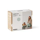 Modu, Explorer Set, kreatywne klocki rozwijające motorykę dużą, z funkcją jeździka, miętowy
