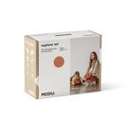 Modu, Explorer Set, kreatywne klocki rozwijające motorykę dużą, z funkcją jeździka, pomarańczowy