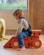 Modu, piankowe koła, zestaw uzupełniający do klocków aktywizujących, pomarańczowe, 4 szt.