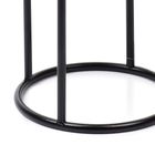 Mondex, kwietnik metalowy, czarny, 40 cm