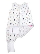 Motherhood, bawełniany śpiworek ocieplany, z nogawkami, TOG 2, fioletowe baloniki, 12-18m