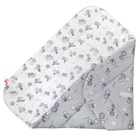 Motherhood, rożek bawełniany, wkład kokosowy, szare guziki, 75-75 cm