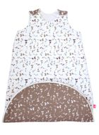 Motherhood, Zip-A-Round, bawełniany śpiworek, 2w1, TOG 3, wrzosowe listki, 3-18m