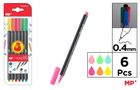 MP Main Paper, cienkopisy, 0.4 mm, 6 kolorów