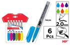 Mp Main Paper, marker do tekstyliów, 6 kolorów