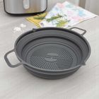 Mplco, wkład silikonowy do frytownicy, składany, okrągły, 19 cm