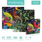 Mudpuppy, Dinozaury, puzzle, świecące w ciemności, 500 elementów