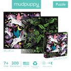 Mudpuppy, Jednorożce, puzzle świecące w ciemności, 300 elementów