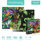 Mudpuppy, Las, puzzle świecące w ciemności, 500 elementów
