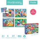 Mudpuppy, puzzle progresywne, Życzliwość, 4, 6, 9 i 12 elementów