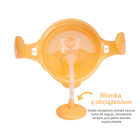 Munchkin, kubek niekapek ze słomką, pomarańczowy, 207 ml