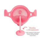 Munchkin, kubek niekapek ze słomką, różowy, 207 ml