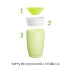 Munchkin, Miracle 360°, kubek, zielony, 296 ml