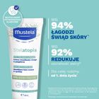 Mustela, Stelatopia Emollient Face Cream, odbudowujący krem do twarzy, 40 ml