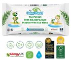 My Happy Planet, biodegradowalne chusteczki nasączone czystą wodą, 60 szt.