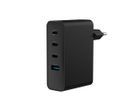 Natec, ładowarka sieciowa, RIBERA GAN 3X USB-C 1X USB-A, 100W, czarna