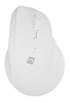 Natec, mysz bezprzewodowa, wertykalna, Crake 2, BT 5.2 + 2.4GHz, biała
