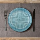 Nava, talerz ceramiczny obiadowy, faded blue, 27 cm