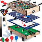 Neo-Sport, stół do gier 4w1: piłkarzyki + cymbergaj + bilard + ping-pong