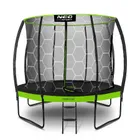 Neo-Sport, trampolina ogrodowa, profilowana, z siatką wewnętrzną, 8ft/252 cm