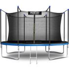 Neo-Sport, trampolina ogrodowa z siatką wewnętrzną i drabinką, 12ft/374 cm