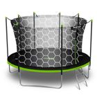 Neo-Sport, trampolina ogrodowa z siatką wewnętrzną i drabinką, 13ft/404 cm
