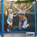 Neo-Sport, trampolina ogrodowa z siatką zewnętrzną i drabinką, 10ft/312 cm