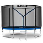 Neo-Sport, trampolina ogrodowa z siatką zewnętrzną i drabinką, 10ft/312 cm