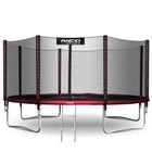 Neo-Sport, trampolina ogrodowa z siatką zewnętrzną i drabinką, 13ft/404 cm