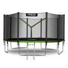 Neo-Sport, trampolina ogrodowa z siatką zewnętrzną i drabinką, 15ft/465 cm