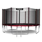 Neo-Sport, trampolina ogrodowa z siatką zewnętrzną i drabinką, 15ft/465 cm