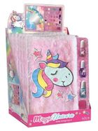 Nice Group, Jednorożec, zestaw make up w formie pamiętnika z futerkową okładką