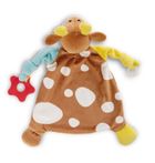 Nici, kocyk z gryzakiem i przystawką do smoczka, krowa, 25-25 cm