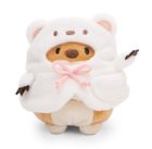 Nici, MyMochi, Pies Hiro z herbatą bąbelkową i kostiumem niedźwiedzia polarnego, maskotka w pudełku prezentowym, 8 cm