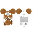 Niedźwiadek, zestaw akcesoriów, pluszowa opaska, kokardka i ogonek