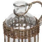 Nord Clean, szklana butelka z wiklinowym uchwytem, 20 cm