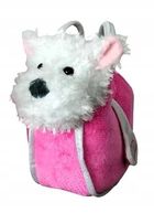 Norimpex, pies west w torbie, maskotka, biały