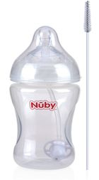 Nuby, butelka 360° ze smoczkiem SoftFlex 360°, 240 ml