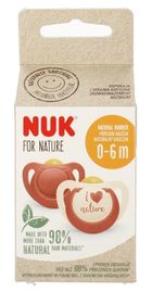 Nuk, For Nature, smoczek lateksowy, 0-6m, 2 szt.