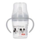 Nuk, Myszka Miki, butelka z uchwytem, popielata, 6m+, 150 ml