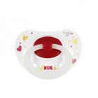 Nuk, Signature Night, smoczek uspokajający, silikonowy, 18-36m, czerwony, 2 szt.