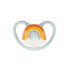 Nuk, Space, smoczek silikonowy, tęcza, 0-6m, 1 szt.