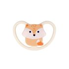 Nuk, Space, smoczek uspokajający, silikonowy, lisek, 0-6m
