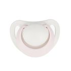 Nuk, Star, smoczek uspokajający, silikonowy, 0-6m, różowo-biały, 2 szt.