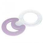 Nuk, zestaw gryzaków, różowy i przeźroczysty, 3m+