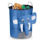 Nukido, kosz na zabawki, niebieski słonik