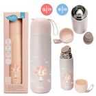 Nuvita, butelka termiczna, uchwyt silikonowy, łososiowy, 400 ml