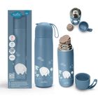 Nuvita, butelka termiczna, uchwyt silikonowy, niebieski, 400 ml